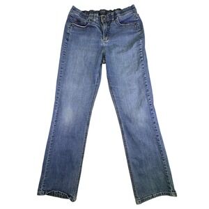 Lee Jeans Women's Size 29 Comfort Waistband Straight Leg Medium Wash Blue